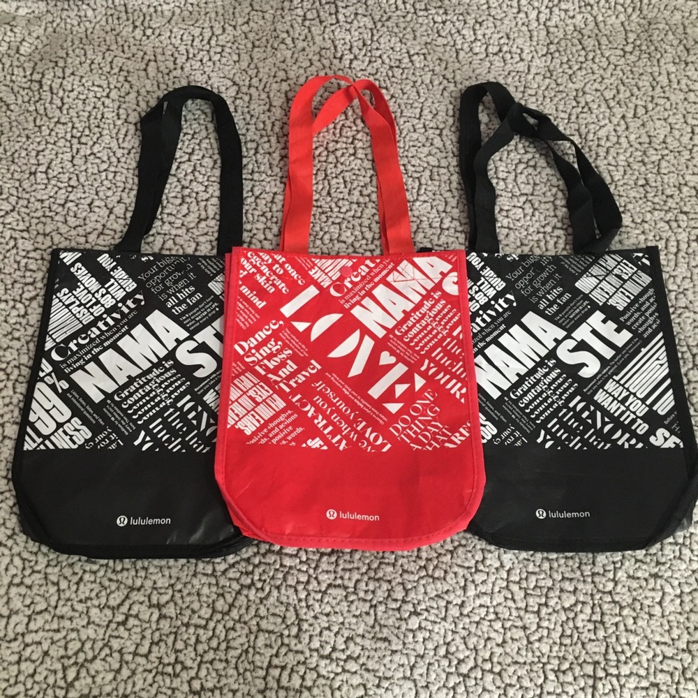 3pcs Lululemon Reusable Bags